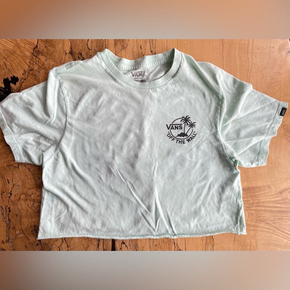 Vans Mint Green Crop T-Shirt
